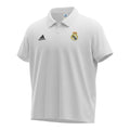 Hinchas Sportswear Store white Adidas Real Madrid 2001-02 retro home jersey with centenary badge on sleeve and classic polo collar.
