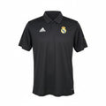 Hinchas Sportswear Store black Real Madrid 2002-03 away jersey with gold Centenary badge and white Adidas logo.