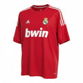 Hinchas Sportswear Store Real Madrid 2011/12 all-red Adidas third jersey with white bwin sponsor and three stripes.