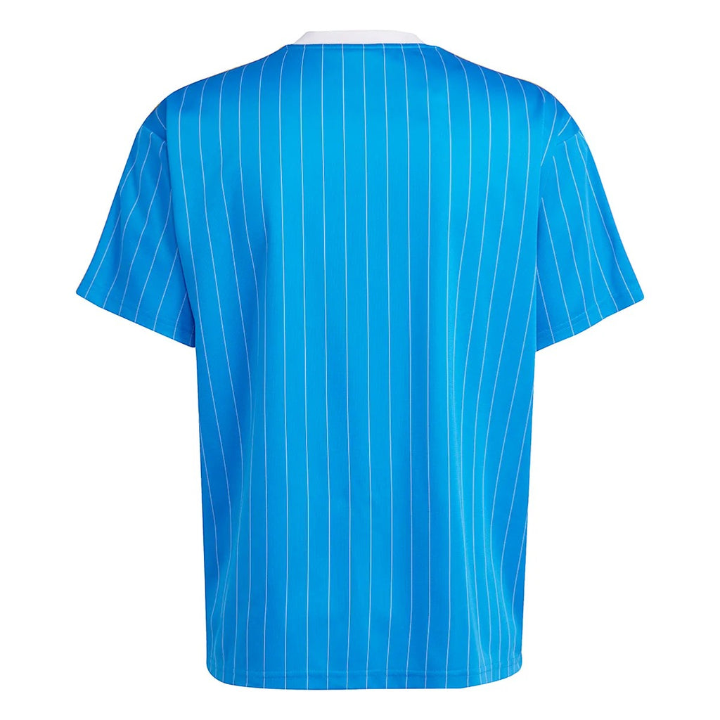 Hinchas Sportswear Store Real Madrid retro sky blue jersey with white pinstripes and white collar.