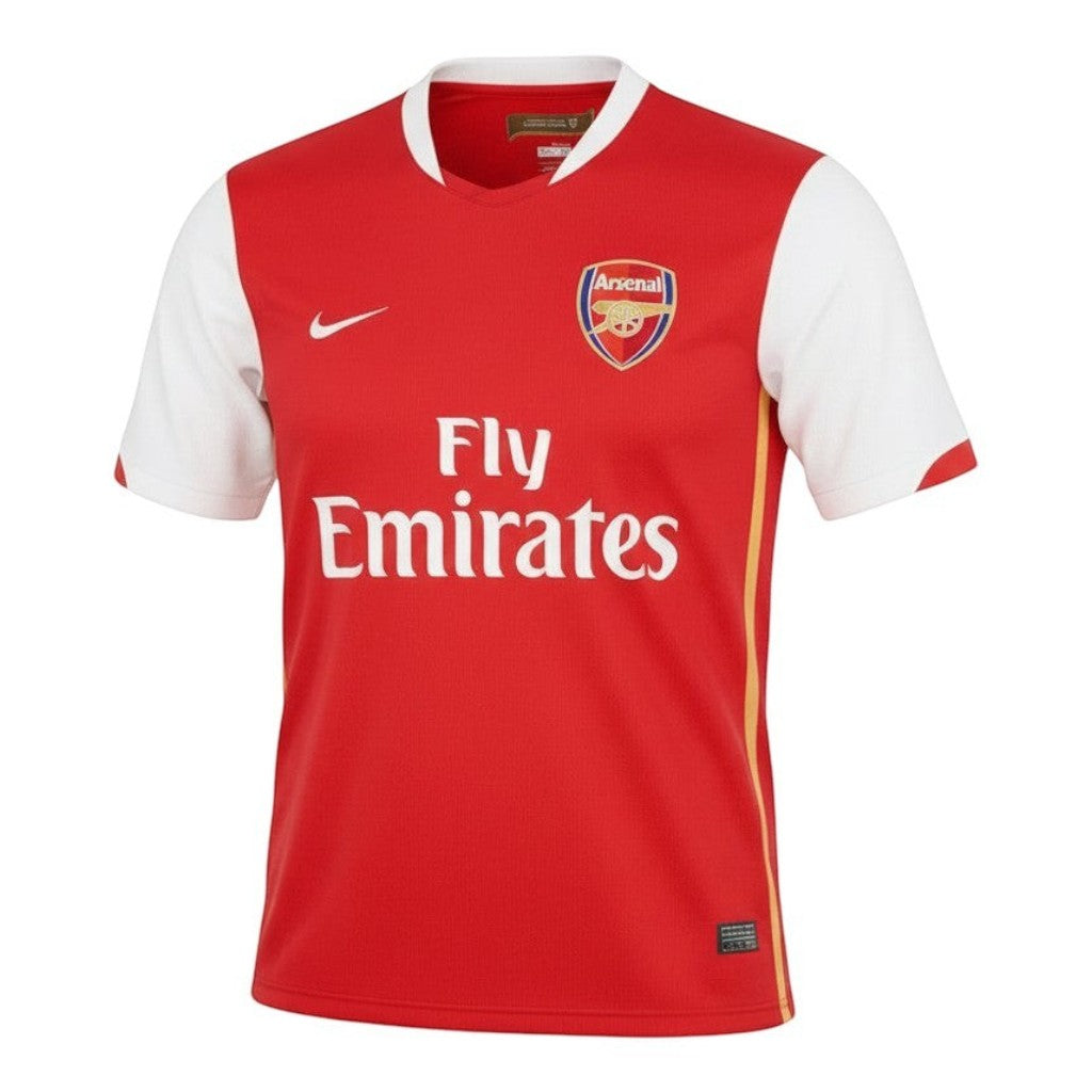 Hinchas Sportswear Store Thierry Henry Arsenal 2006-07 red jersey with white sleeves and Fly Emirates sponsor.
