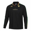 Hinchas Sportswear Store black Venezia FC Kappa long sleeve jersey with orange and green stripes and gold crest.