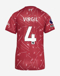 Liverpool FC Home Jersey 2026/27 Virgil van Dijk #4 Back View