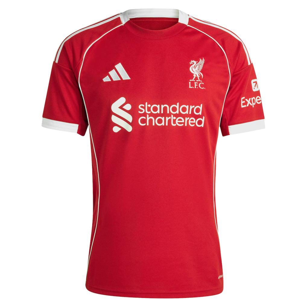 Liverpool Virgil van Dijk Home Jersey 2025/26 – red retro football jersey back view