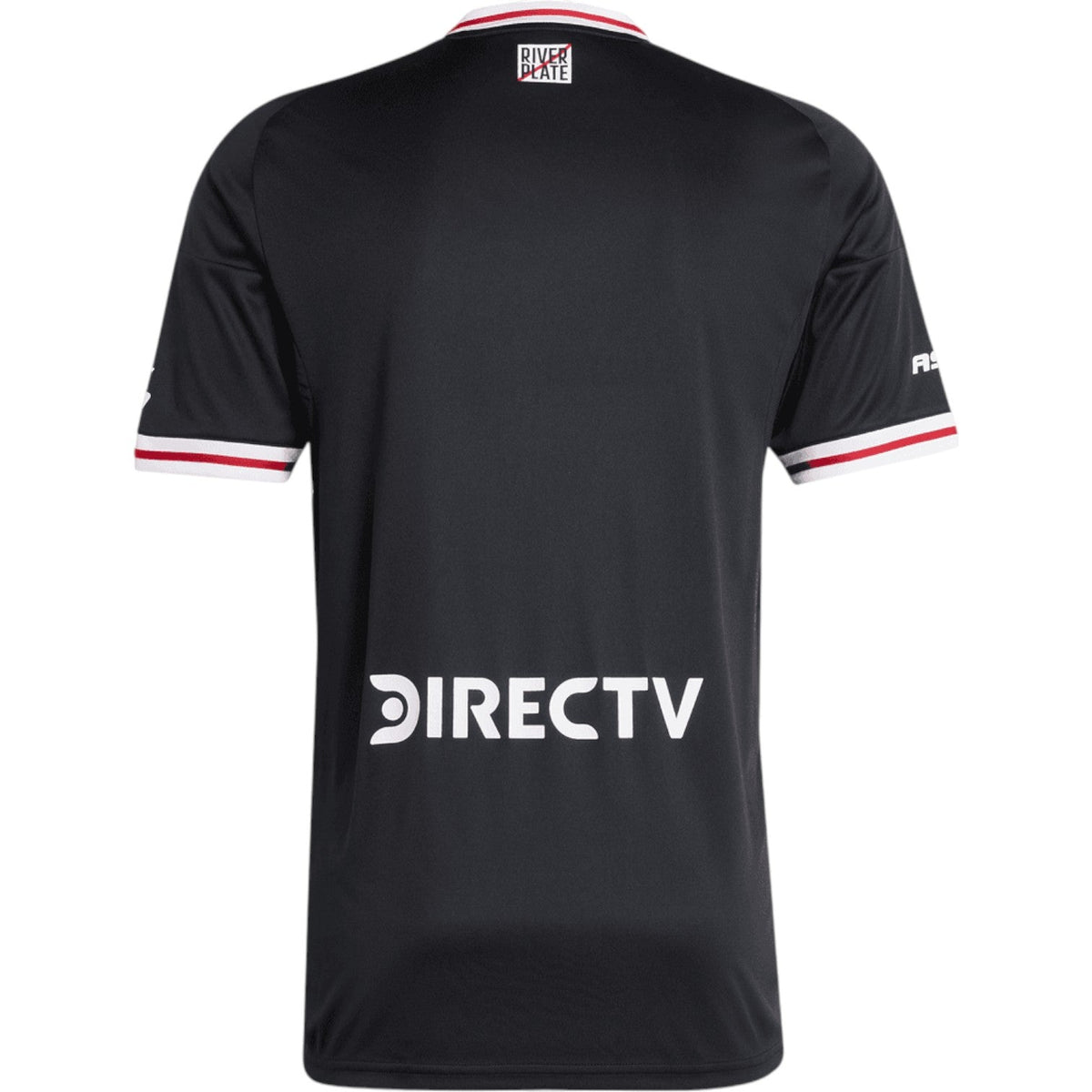 River Plate Away Jersey 2025/2026 – striped and black retro football jersey back view