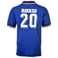 Italy 1982 Rossi Retro Jersey – blue retro football jersey front view