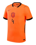 Netherlands 2026 Home Jersey #4 Virgil