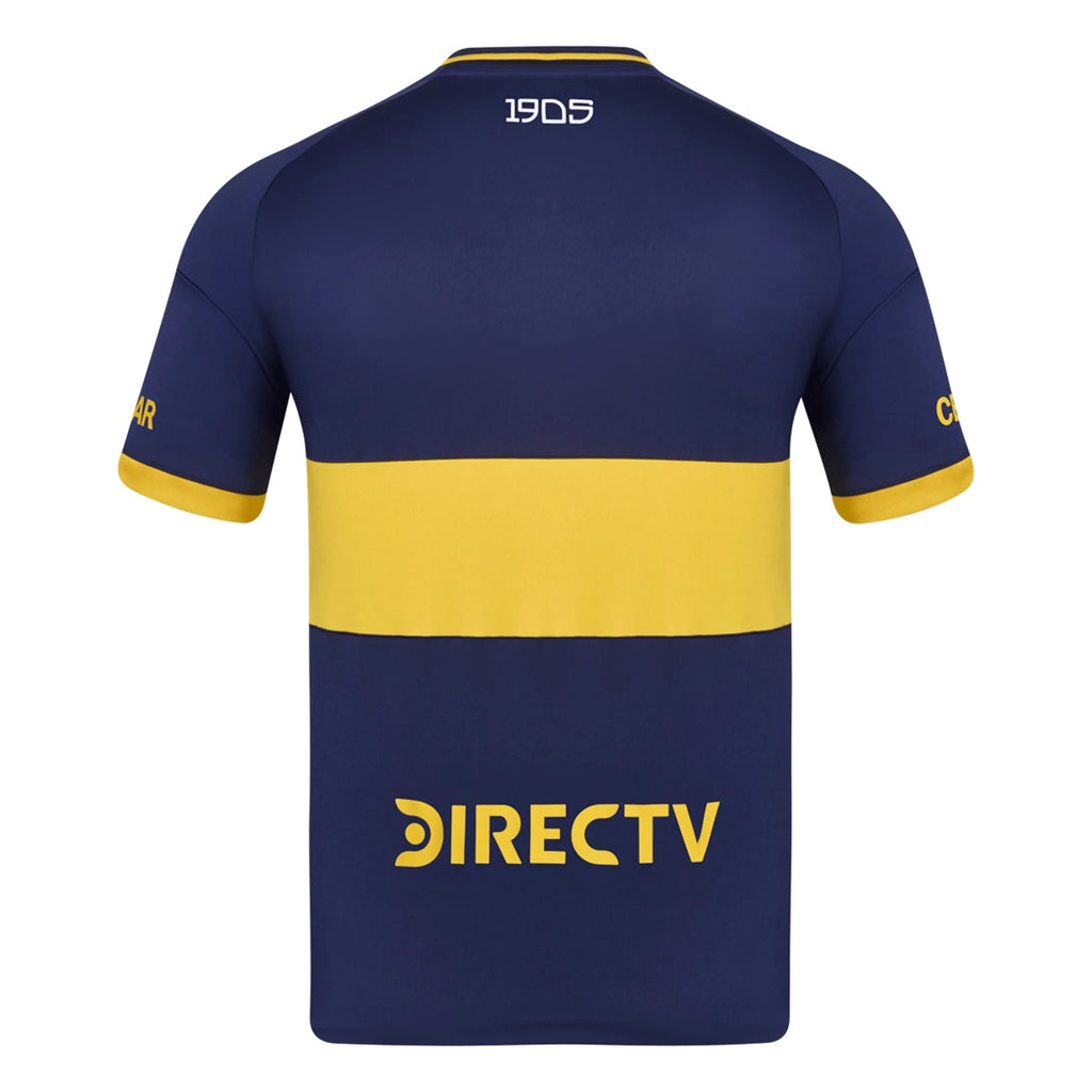 Boca Juniors Home Jersey 2025/2026 – striped and blue retro football jersey back view