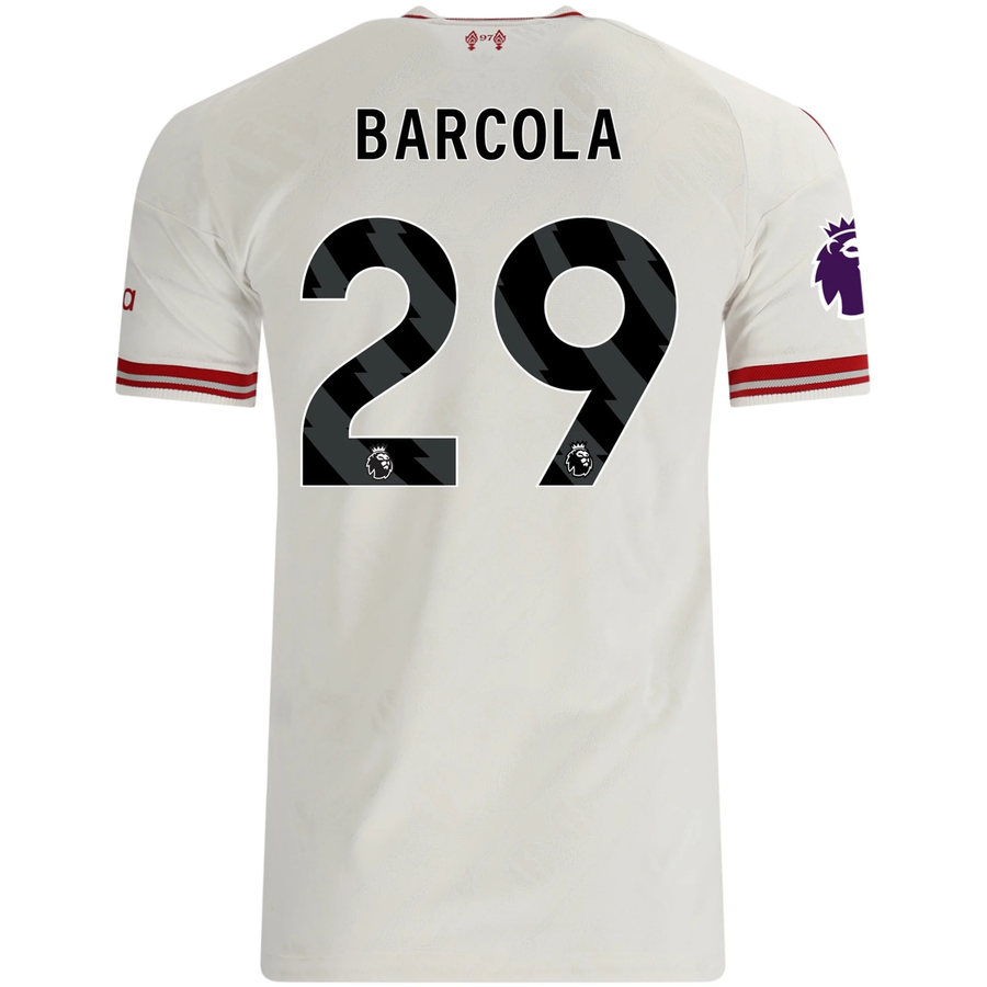 Liverpool FC Away Jersey 2026/27 Bradley Barcola #29 Back View