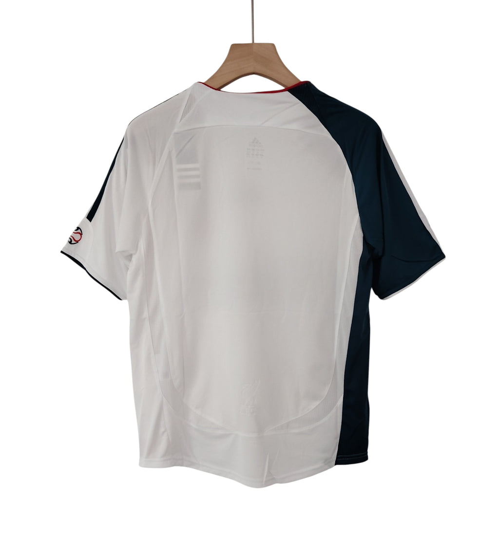 Liverpool FC Away Retro 2006/07 - Carlsberg-Inspired (White/Navy)