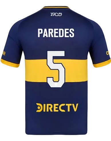 Boca Juniors Paredes Home Jersey 2025/2026 – blue retro football jersey front view