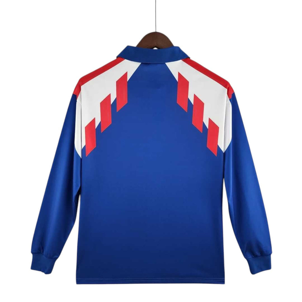 France 1988 Home Retro Jersey Long Sleeve