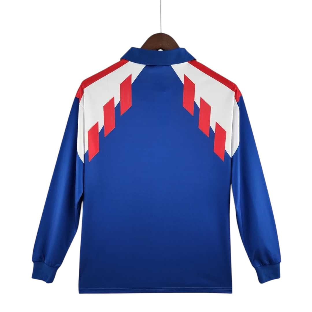 France 1988 Home Retro Jersey Long Sleeve