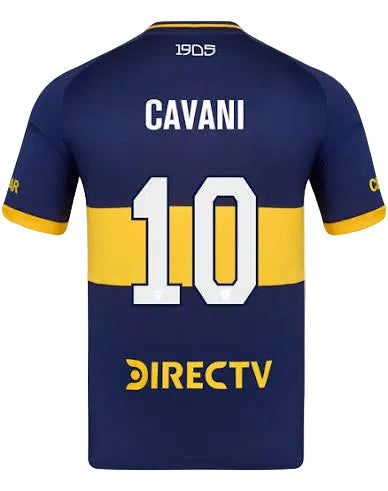 Boca Juniors Cavani Home Jersey 2025/2026 – blue retro football jersey front view