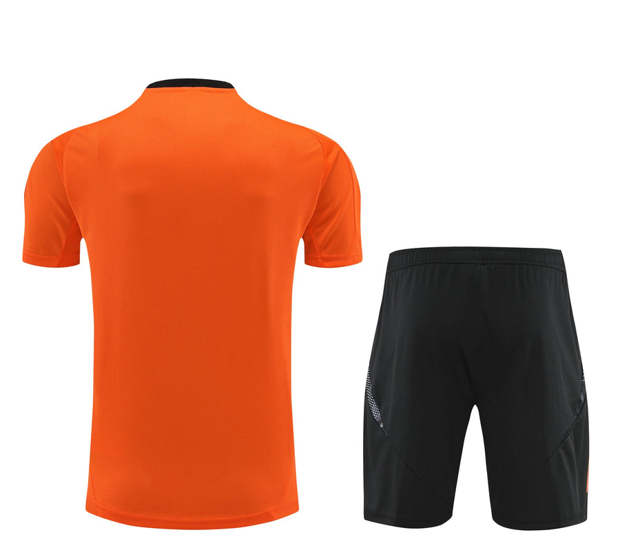 Colombia Set Entrenamiento - Orange & Black (Camiseta + Shorts)