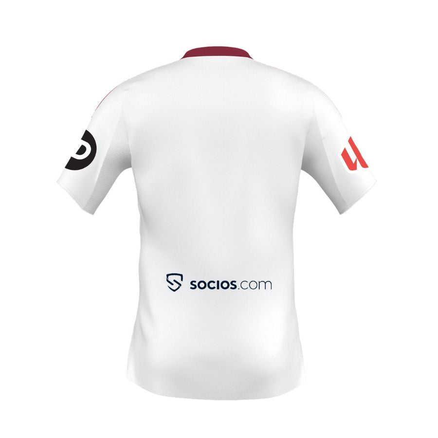 Sevilla FC Home Jersey 2025/26 – white retro football jersey back view