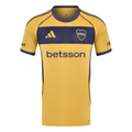 Boca Juniors Away Jersey 2025/2026 – yellow retro football jersey front view