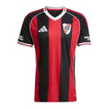 River Plate Away Jersey 2025/2026 – striped and black retro football jersey front view