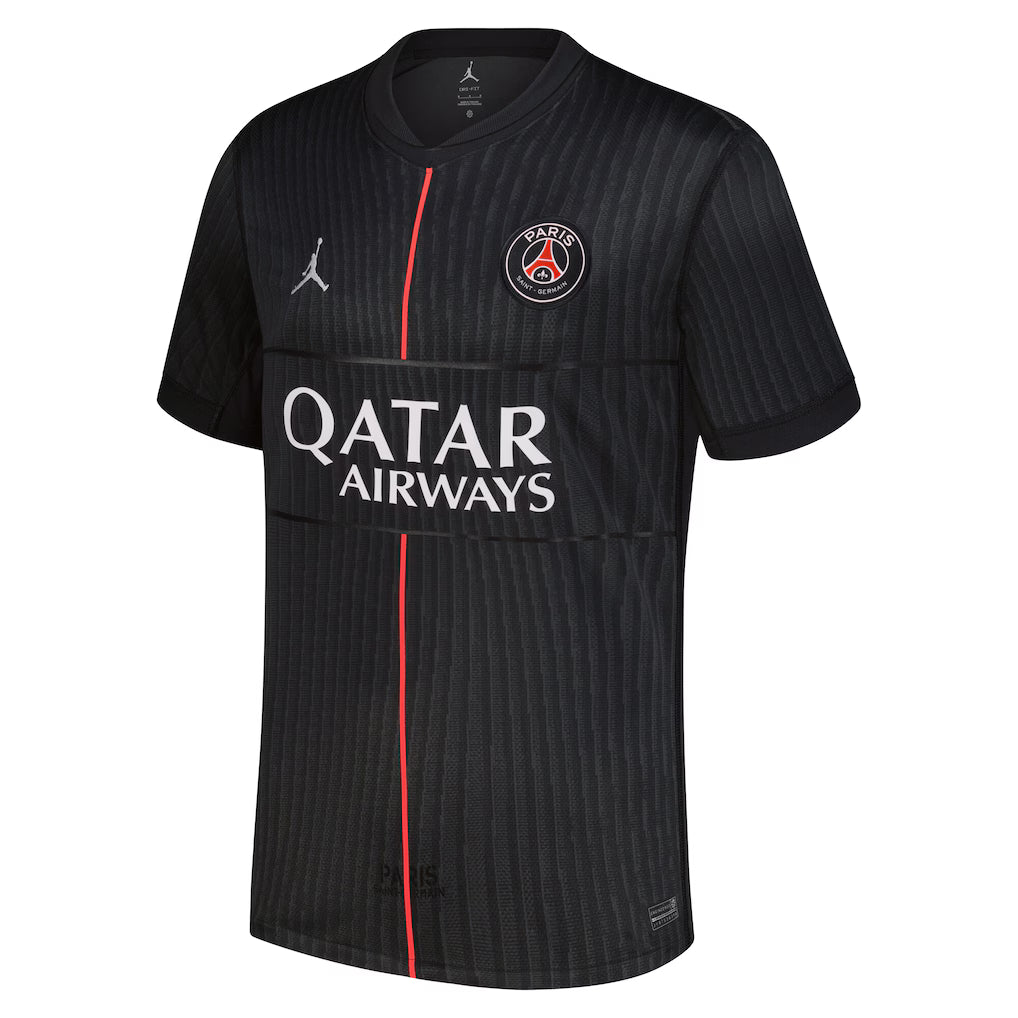 PSG Kvaratskhelia 4th Kit 2025/26 (Ligue 1) – retro football jersey back view