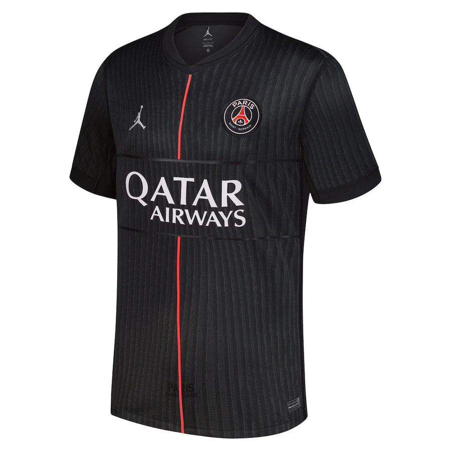 PSG Kvaratskhelia 4th Kit 2025/26 (Ligue 1) – retro football jersey back view