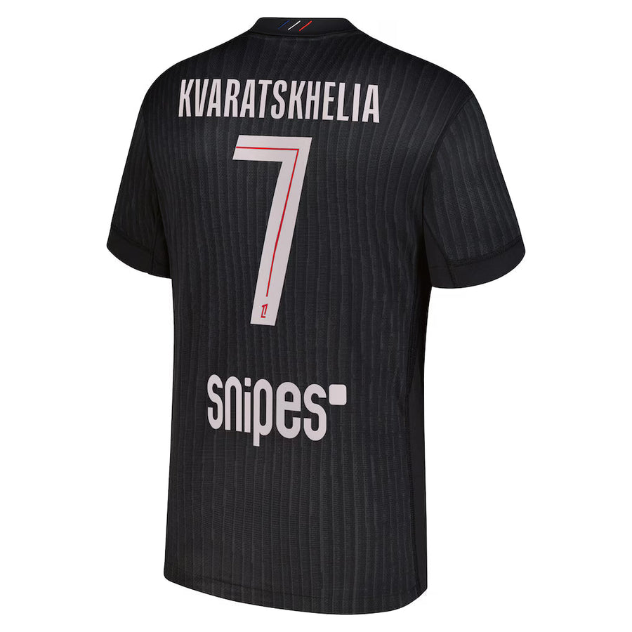 PSG Kvaratskhelia 4th Kit 2025/26 (Ligue 1) – retro football jersey front view
