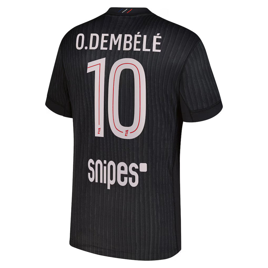 PSG Dembélé 4th Kit 2025/26 (Ligue 1) - Jordan – retro football jersey front view
