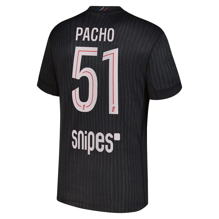 PSG Pacho 4th Kit 2025/26 (Ligue 1) - Jordan – retro football jersey front view
