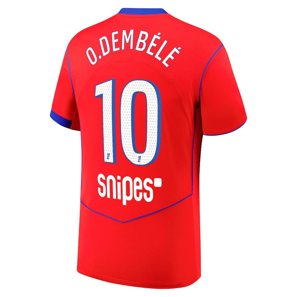 PSG Dembélé 3rd Kit 2025/26 (Ligue 1) – retro football jersey front view