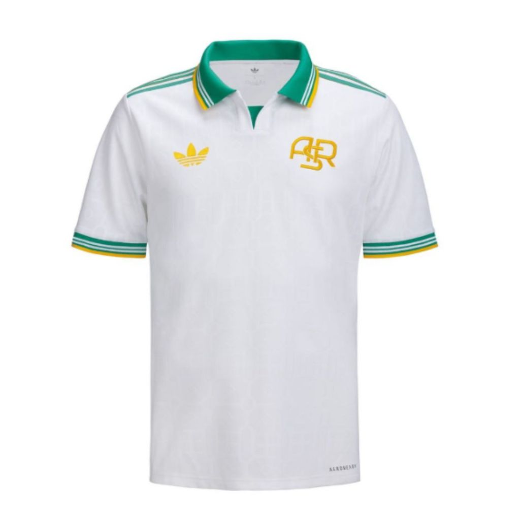 AS Roma Third Kit 2026 – white retro football jersey front view